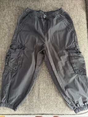 next Men's Dark Gray Cargo Jogger Pants